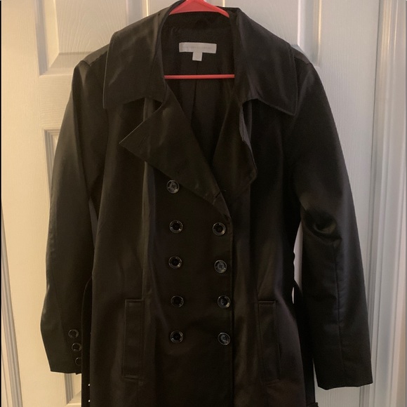 NY&CO Black belted trench coat - Picture 2 of 5